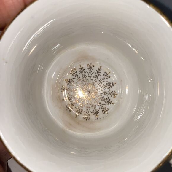 Laughlin China Semi Vitreousus Colonial Elizabethan Classic Tea Cup Saucer - Picture 14 of 14